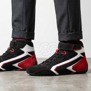Top Selling Auto Racing <b>Shoes</b> for Men Lightweight Flame-Retardant Customizable Rubber Sole for Track & Road Performance <b>Driving</b> - Product Image 4