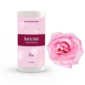 Aromasong Int. Sales de Baño Naturales de Lujo del Mar Muerto Hechas en EE. UU., Etiqueta Privada, Infusión de Rosas, Lote Pequeño en Envase con Tapa, Baño Relajante - Product Image 2