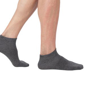 Chaussettes de sport basses pour hommes, couleur unie, respirantes, avec soutien de la voûte plantaire, en coton, personnalisables OEM, vente en gros - Product Image 6