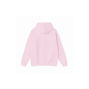 เสื้อฮู้ดโอเวอร์ไซส์แบบยูนิเซ็กส์ สีชมพูล้วน ดีไซน์กระเป๋าแบบลำลอง แขนเสื้อปกติ ผ้าถัก - Product Image 3