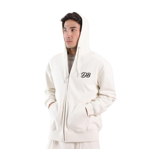 Sweat à capuche zippé personnalisé avec logo pour femme, en molleton épais, avec cordon de serrage, style streetwear, vente en gros - Product Image 4