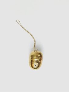 Wholesale Price Brass Ball Tea Infuser Metal Loose Leaf Strainer Reusable Minimalist Design for Tea Brewing FOR SALE - Product Image 1