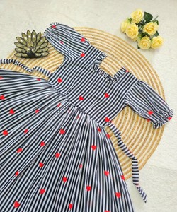 ชุดเดรสพิมพ์ลายแฟนซีมูล ชานเดรี แบบชิ้นเดียว สวมใส่ได้ทุกวัน ราคาขายส่ง เสื้อผ้าชาติพันธุ์ สีดำ - Product Image 2