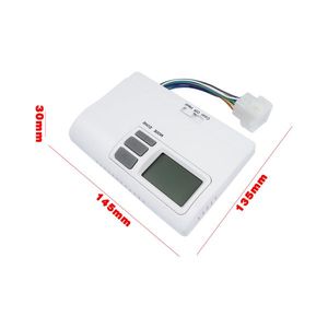 Termostato a parete con pulsante a pressione controllato da App per il raffreddamento dei sistemi HVAC alimentati a batteria - Product Image 5