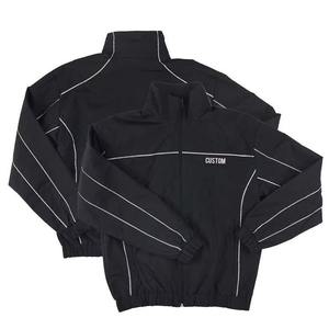 ZIP UP <b>WIND</b> <b>BREAKER</b> TRACKSUIT TWO PIECE SET FOR MEN UNISEX NYLON JACKET WITH PIPING AND ELASTIC CUFF PANTS WHOLESALE Tracksuist - Product Image 5