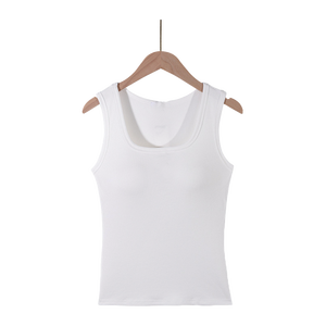 Premium Rib <b>Knit</b> Sleeveless <b>Tank</b> <b>Top</b> Breathable Soft Stretch Everyday Comfort Layering Essential Apparel <b>Women</b> Oem Custom 100% - Product Image 3