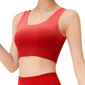 Soutien-gorge de sport dégradé pour femme, haute élasticité, rembourré, respirant, bretelles réglables, vêtements de fitness - Product Image 4