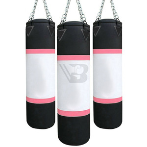 Sac de frappe lourd professionnel pour boxe et MMA, toutes tailles, plusieurs couleurs, en cuir, rempli de sable, équipement d'entraînement pour salle de sport et fitness - Product Image 1