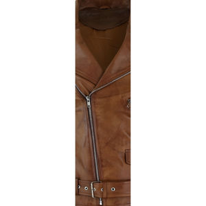 Veste en cuir haut de gamme, qualité supérieure, polyester, hiver, pour homme, avec logo sur le devant, imperméable et coupe-vent - Product Image 6