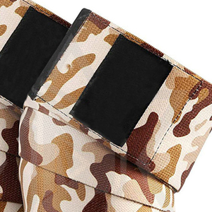 Bandes élastiques pour genoux à motif camouflage, fixation réglable par auto-agrippant, soutien pour haltérophilie et musculation, personnalisation OEM - Product Image 4