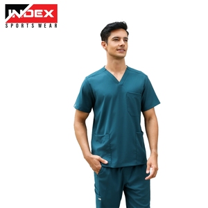 Camiseta Médica al por Mayor para Personal Sanitario, Cómoda, con Cuello en V y Bolsillos Multifuncionales - Product Image 1