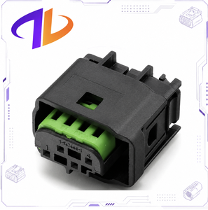1-967640-1 MQS Boîtier de connecteur électrique pour faisceau de câbles de capteur automobile, 4 broches femelles, étanche, 0,63 mm, noir - Product Image 3