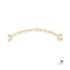 12.06 CT Yellow Gold Oval Lab Grown Diamond <b>Statement</b> <b>Necklace</b> in 14K Solid Gold, Multi-Shape Fancy Cut Diamond Drop <b>Necklace</b> - Product Image 4