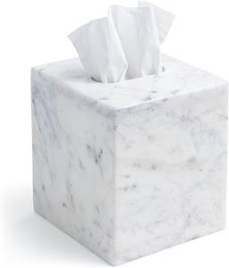 New Arrival Fluted Marble <b>Tissue</b> Box Cover Elegant Stone <b>Tissue</b> Holder For Bathroom Home Decor Luxury - Product Image 6