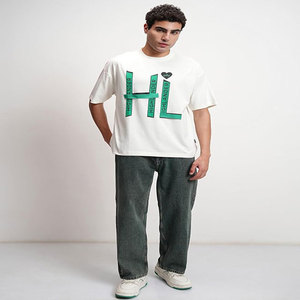 Camiseta de Verano 2026 al por Mayor, Diseño de Marca, Moderna, de Manga Corta, 100% Algodón, de Alta Calidad, Holgada, con Hombros Caídos, Estilo Vintage para Hombre - Product Image 4