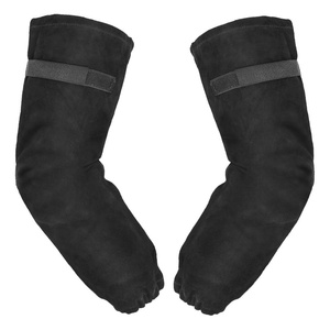 Mangas de trabajo de cuero de vaca de primera calidad para soldadura, resistentes al calor y a las llamas, a los impactos, nivel de corte ANSI 2, resistentes a desgarros y abrasión, con protección para el pulgar. - Product Image 1