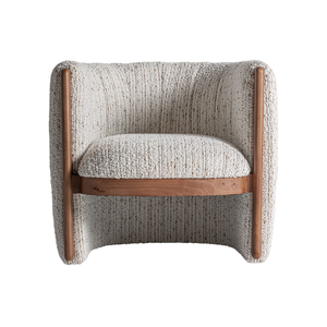 Fauteuil d'appoint scandinave de luxe en teck massif, fauteuil lounge de qualité supérieure avec dossier incurvé, confortable, pour la maison et l'hôtellerie - Product Image 3