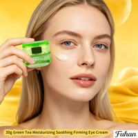 Crème Contour des Yeux Raffermissante et Réparatrice au Thé Vert, Extrait de Tremella PGA, Hydratante, Atténue les Ridules, Effet Lifting, Rafraîchissante, Anti-rides