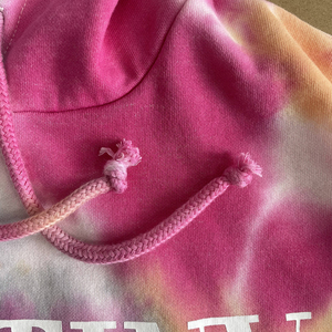 Sweat-shirt à capuche pour femme Tie Dye, manches longues, tricoté en coton et fibre de bambou, vêtement décontracté d'automne - Product Image 5