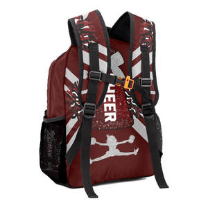 Customizable Colors Front Logo Position Heat-Transfer Printed Waterproof Polyester Fashionable Sports <b>Cheerleading</b> <b>Backpack</b> for - Product Image 3
