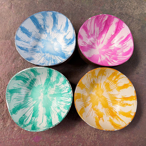 Bol en coquille de noix de coco émaillé écologique, style bohème, pour camping, décoration, plage, cadeau, usage domestique, Vietnam - Product Image 3