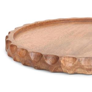 ถาดไม้มะม่วงทรงกลม ของตกแต่งโต๊ะไม้สุดหรู ถาดเสิร์ฟสไตล์บ้านไร่ ถาดไม้สไตล์โมเดิร์นมินิมอล ถาดไม้เนื้อแข็ง - Product Image 3