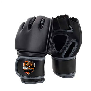 Guantes de MMA de Cuero Resistentes para Entrenamiento Profesional, Forma Ergonómica Ligera, Protección Mejorada, Unisex - Product Image 1