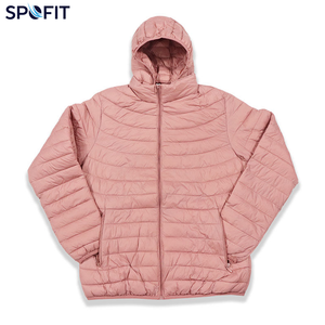 Men's Hooded Nylon Puffer Jacket <b>Lightweight</b> Windproof Woven <b>Coat</b> for Winter Casual Wear - Product Image 4