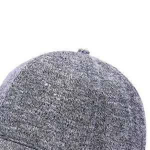Unisex 6-Panel Snapback Cap Solid Gray Cotton <b>Yarn</b> Jersey Adjustable Fit Casual Style for Adults Spring Summer - Product Image 5