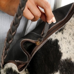 Hot Sale Cowhide Fur Leather Tote <b>Bag</b> Stylish Purse Hair On Hide Fur Beautiful Designer <b>Bags</b> For Women's Multi Use - Product Image 5
