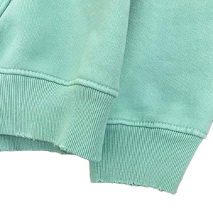 Sweat-shirt à capuche unisexe surdimensionné 100% coton French Terry imprimé vert menthe, pull décontracté, écologique, lavage à l'acide, vêtements d'hiver - Product Image 4