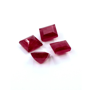Rubis naturels de Bangkok, carrés calibrés de 10 mm, pierres précieuses de rubis naturelles facettées pour la fabrication de bijoux, prêtes à l'emploi - Product Image 3