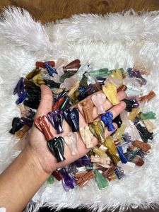 Figurines d'anges gardiens en pierres précieuses faites à la main, 1,5 pouce, pour la guérison, souvenirs, vente en gros - Product Image 4