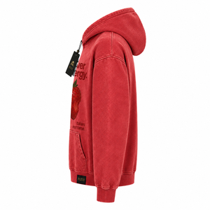 Sudadera con Capucha Roja para Hombre Silk Road Generations, Talla Grande, Algodón French Terry, con Bolsillo y Estampado de Personajes, Ropa Casual de Invierno, OEM - Product Image 2