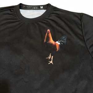 Camiseta Personalizada de Poliéster Satinado con Estampado de Gallo para Hombre, Manga Corta, Ligera, Deportiva, Corte Regular, Alta Calidad - Product Image 6