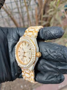 Luxury Men's Automatic Movement Wristwatch with Full Iced Out VVS Moissanite Diamonds (Round Shape) - Product Image 3