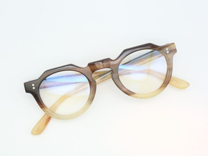 Monturas de Gafas Redondas de Cuerno de Búfalo Hechas a Mano para Mujer y Hombre, Gafas de Sol Curvas Gruesas de Cuerno de Búfalo - Product Image 2