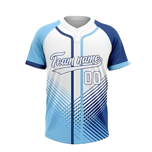 Maillots de baseball personnalisés imprimés par sublimation, grande taille, manches courtes, logo personnalisé, vente en gros, fournisseur OEM, uniformes d'équipe - Product Image 5