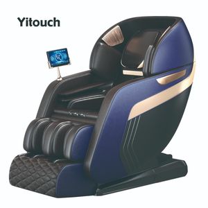 Poltrona Massaggiante Elettrica di Lusso Cinese per Tutto il Corpo SL 4D 3D Shiatsu a Gravità Zero con Massaggio ai Piedi - Blu - Offerta Speciale a Prezzo Conveniente - Product Image 1