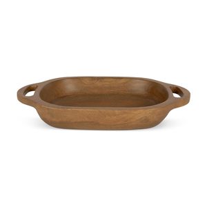 Plateau de service en bois laqué de qualité supérieure, design élégant, couleur naturelle, artisanal, prix bas pour restaurant - Product Image 4