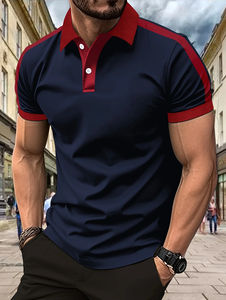 La nueva camiseta POLO para hombre de verano 2025 presenta un estilo casual, refrescante y sencillo con estampado urbano. - Product Image 4