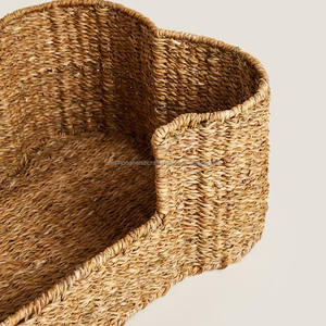 Literie pour chien en plein air tissé grands lits pour chien herbe marine naturelle fait à la main paniers pour animaux de compagnie bon marché - Product Image 2
