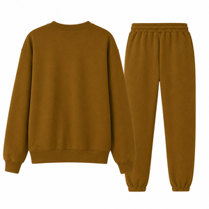Conjunto Deportivo para Mujer, Sudadera Holgada y Pantalones Jogger, en Jersey de Poliéster Transpirable Color Marrón |   Conjunto Deportivo Informal de 2 Piezas |   Logotipo Personalizado - Product Image 6