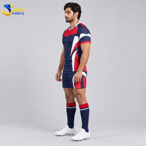 Uniforme de rugby de qualité supérieure avec un matériau hautement extensible, des coutures renforcées, une sensation légère et confortable, uniforme de rugby personnalisé - Product Image 2