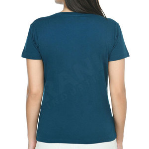 Camisetas de Mujer al por Mayor, Camisetas Casuales de Moda para Mujer, Logotipo Personalizado, Tops de Algodón para Verano, Camisetas de Mujer OEM - Product Image 3