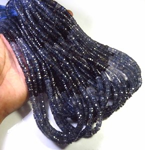 Cuentas de Iolita Azul en Forma de Heishi de 6mm, Corte Facetado Natural de Primera Calidad, Hilo de 16 Pulgadas, Precio de Fábrica, Gemas Hechas en el Valle - Product Image 4
