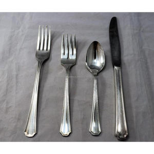Juego de Cubiertos de Latón, Aptos para Contacto con Alimentos, Juego de Cubiertos Antiguos de Peltre, Cubertería Plateada, Accesorios para Restaurantes y Hoteles - Product Image 3