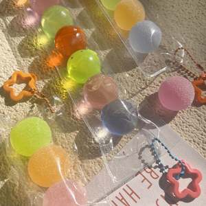 Rainbow Sugar <b>Ball</b> Sensory Fidget <b>Squeeze</b> Toy-Anxiety Relief Soft TPR Material for Kids - Product Image 4