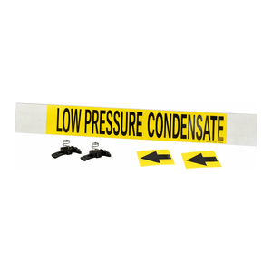 Marqueur de tuyau de condensat basse pression flexible pour la tuyauterie industrielle par Brady - Product Image 1