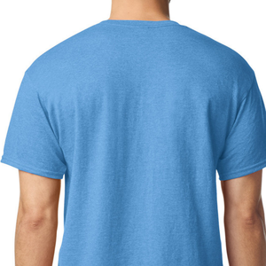 Camiseta para Hombre, Color Azul Zafiro Jaspeado, Personalizada, de Algodón, Manga Corta, Cuello Redondo, Ropa Casual, Prenda Lisa al por Mayor - Product Image 6